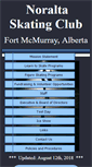 Mobile Screenshot of noraltaskatingclub.ca