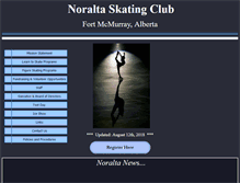 Tablet Screenshot of noraltaskatingclub.ca